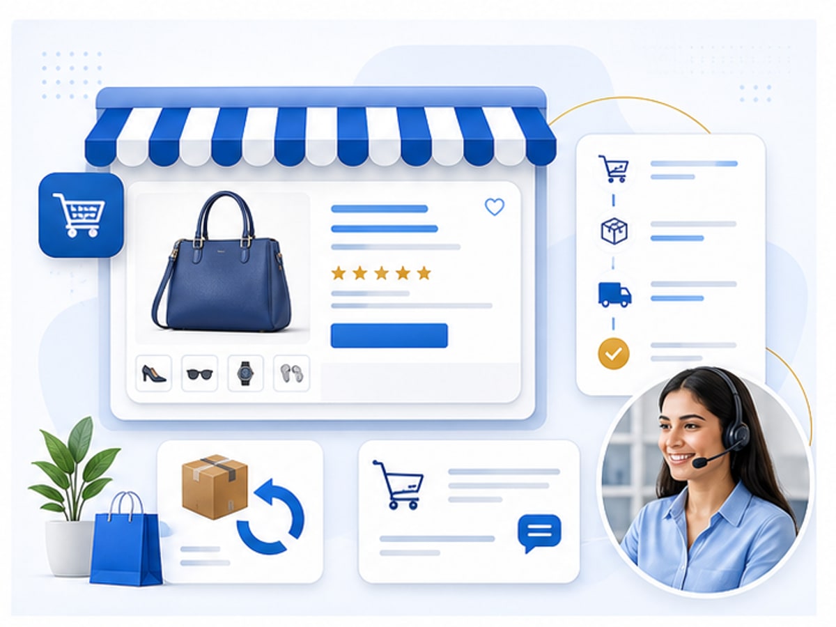 Handling pre-purchase and post-purchase ecommerce support contacts