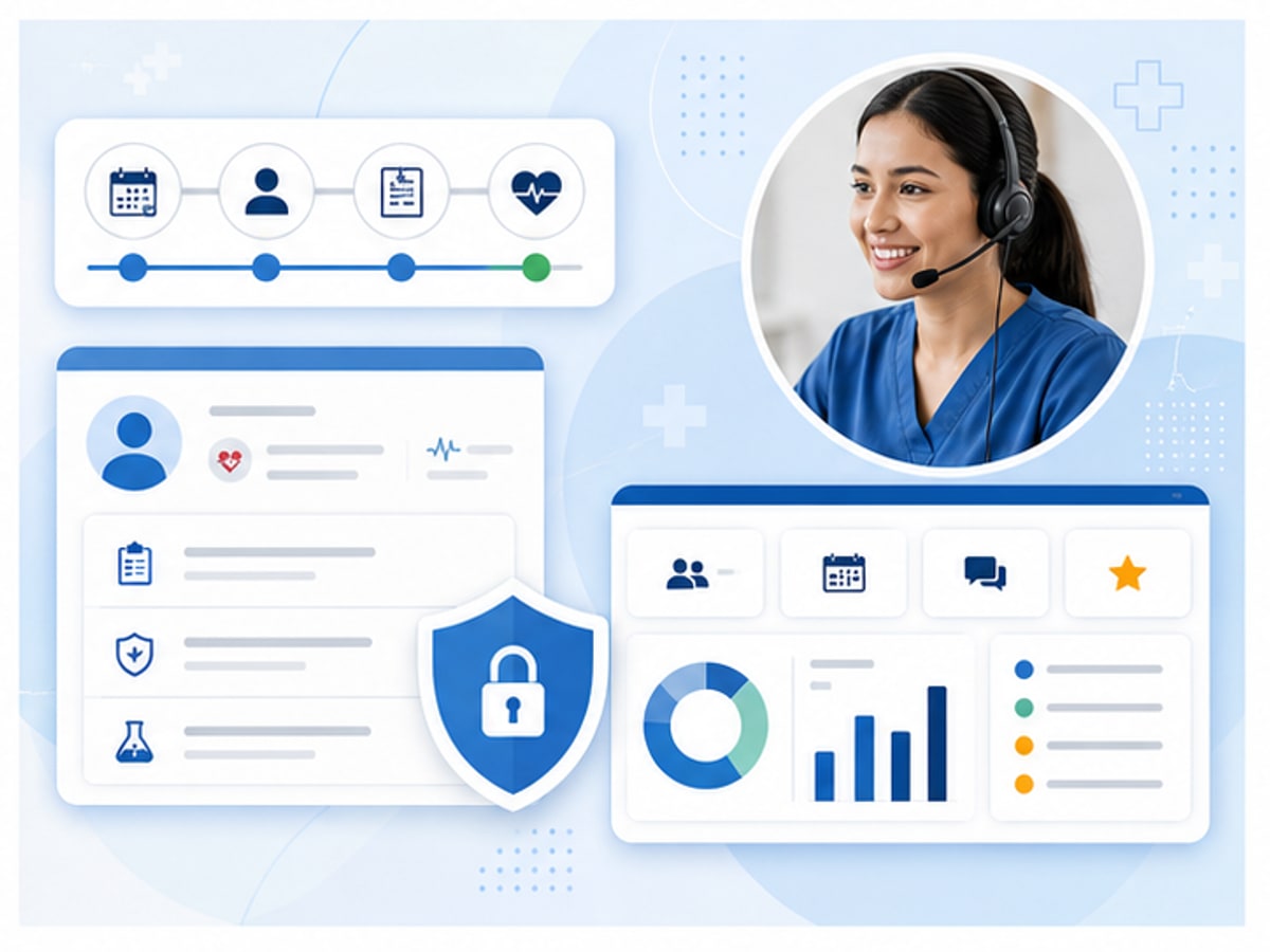 Secure message delivery and retention controls for a healthcare answering service